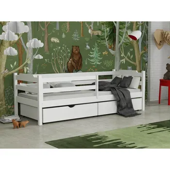 Dětská postel Dětská postel s úložným prostorem Elegant Barva dřeva: Bílá barva, Rozměry: 80x180