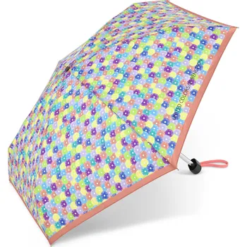 UNITED COLORS OF BENETTON Benetton deštník Skládací Barevný Blooming Dots Peach Ultra Mini 17cm/87cm
