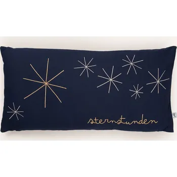 Dekorativní polštářek Räder Dekorační Polštář Sternstunden, tmavě modrá / zlatá