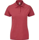 Fruit of the Loom Dámské piqué polo - XL vintage heather red
