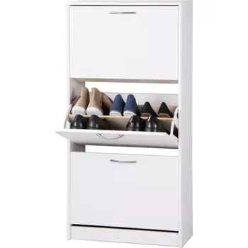 Botník Botník LINZ 3 výklopy bílý - SLEVA 3% s kodem radost25