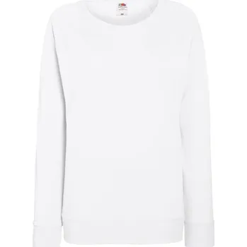 Dámská mikina Fruit of the Loom Dámská raglánová mikina - XXL white