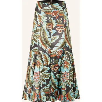 Dámská sukně Etro Dámská Saténová Sukně, černá / tyrkysová / červená, 40
