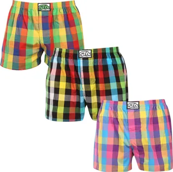Trenýrky 3PACK pánské trenky Styx klasická guma vícebarevné (3A010406) M Možnost vrácení zboží ZDARMA do 120 dnů!