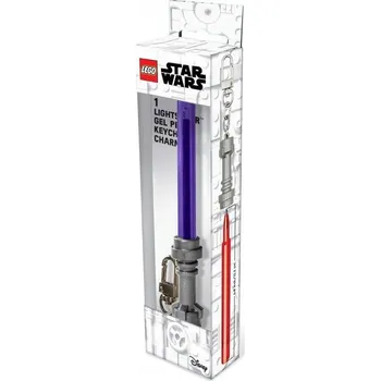 Stavebnice LEGO LEGO Star Wars 53516 Fialové gelové Propiska s klíčenkou