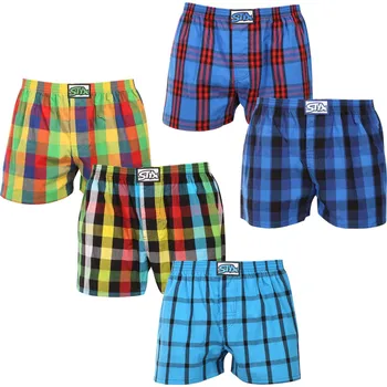 Trenýrky 5PACK pánské trenky Styx klasická guma vícebarevné (5A0112356) M Možnost vrácení zboží ZDARMA do 120 dnů!