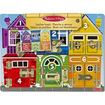 Dřevěná hračka Melissa & Doug základní výuka barvy a počty