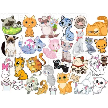 Odstranitelné tetování Smyvatelné tetování pro děti - Kočky - Sada