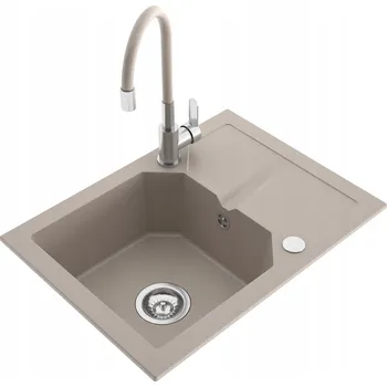 Granitový dřez Jednokomorový dřez Miló Kenzo granitový béžový