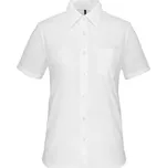 Kariban Popelínová halenka "Judith" s krátkým rukávem - M white