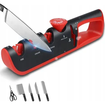 UNIVERZÁLNÍ BROUSEK NOŽŮ A NŮŽEK 4V1 SE 3 ÚROVNĚMI A BEZPEČNOSTNÍM