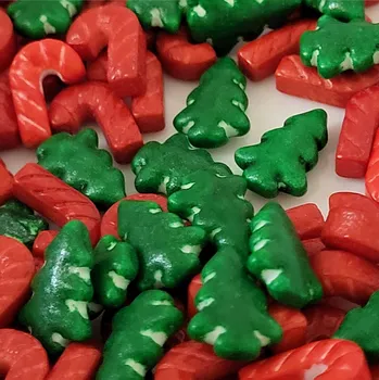 Přisada na vaření a pečení Lucie´s Sprinkles Vánoční směs stromečky a hůlky✨ 90g: 90g