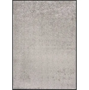 Rohožka Vstupní rohožka velurová protiskluzová, 100% PP, šedá, 60x80 cm, vinylový okraj