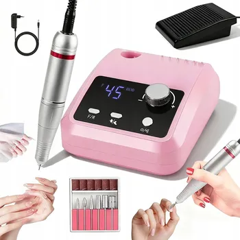 ELEKTRICKÝ PILNÍK NA NEHTY S LCD DISPLEJEM HLINÍKOVÝ PEDÁL