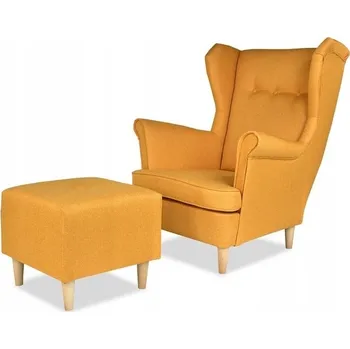 Křeslo Křeslo ušák Family Meble žluté