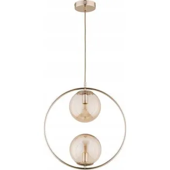 Stropní svítidlo ADINO 2xE14 zlaté koule kulaté Alfa 62436 dvojité