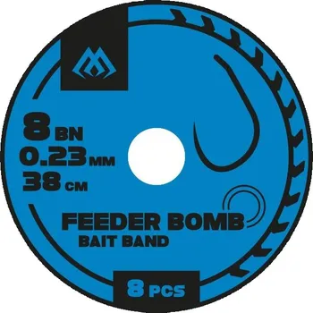 8ks - Hotový Návazec Mikado Feeder Bomb Rig With Bait Band 38cm 0,25mm Vel. 6