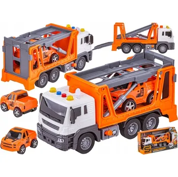 autíčko Náklaďák Autopřepravník Přepravník Aut Sada 1:16 ASISTENČNÍ SLUŽBA Zvuk