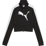 Dámské mikina PUMA FUTURE PUMA ARCHIVE T7 SLIM CROPPED TRACK JACKET 63212301 PUMA BLACK/PUMA WHITE XS