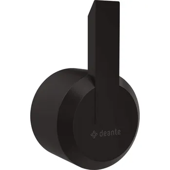 Věšák Háček na hmoždinky Deante černý