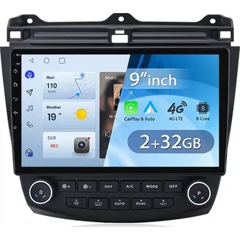 Auto Hi-Fi Autorádio Junsun s multimédii pro Honda Accord 7 2003-2008 4G 2+32GB