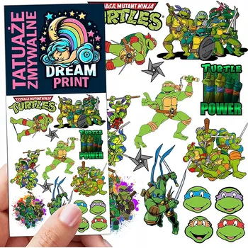 Odstranitelné tetování Filmová a herní nálepka na tetování Dětské vodní tetování Omyvatelné k narozeninám Dárek Dočasný dárek pro děti Originální opakovaně použitelné Spousta Vzorů