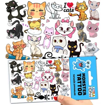 Odstranitelné tetování Filmová a herní nálepka na tetování Dětské vodní tetování Omyvatelné k narozeninám Dárek Dočasný dárek pro děti Originální opakovaně použitelné Spousta Vzorů