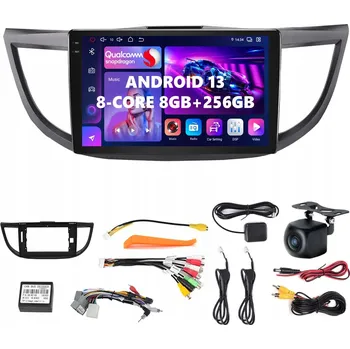 Mobilní telefon ANDROID 13 RÁDIO pro HONDA CRV IV 2012-2018 s CARPLAY a ANDROID AUTO, SIM, 8GB/256GB