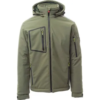 pracovní bunda Bunda zimní PayPer STREAM PAD softshellová vojenská zelená XL