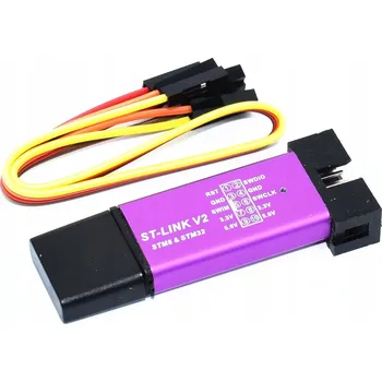 IP kamera Programátor MSALAMON ST-Link/V2 USB JTAG SWIM pro STM32 a STM8 s kabely