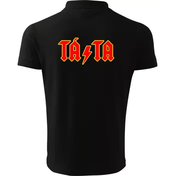 Pánská košile Rocková rodina - táta - Polokošile pánská Pique Polo 203 - XL ( Černá )