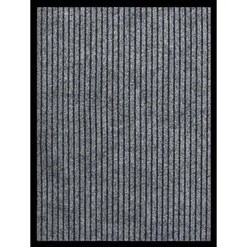 Obraz Rohožka s vpichovanou plstí a protiskluzovou spodní stranou, šedé pruhy, 60x80 cm