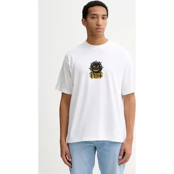 Pánské tričko Bavlněné tričko Vans pánské, béžová barva, s potiskem, VN000PE7WHT1 01A, vel. S