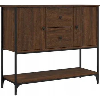 Komoda Klasická skříňka, hnědý dub, 100x36x85 cm