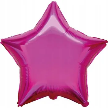 Balónek Fóliový balónek 18" FX - Hvězda (tmavě růžová), balený