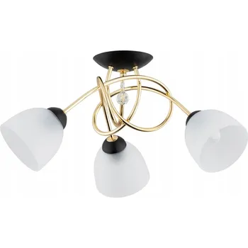 Stropní svítidlo MODENA černé 3xE27 zlaté bílé stínidla Alfa 62298