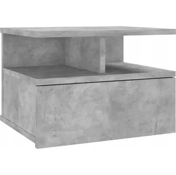 Noční stolek Noční stolek se zásuvkou, betonu šedý, 40x31x27 cm