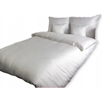 Povlečení Pościel satyna bavlněné 160x200 + 2x70x80 bílé