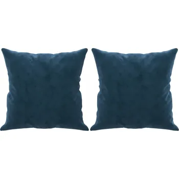 Polštář Polštáře sametové, modré 40x40 cm, výplň bavlna