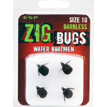 Rybářský háček Háčky s umělou návnadou ESP Zig Bug Water Boatmen Barbless 10