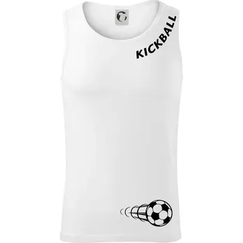 Kickball nápis šikmo - Tílko pánské Core - 2XL ( Bílá )