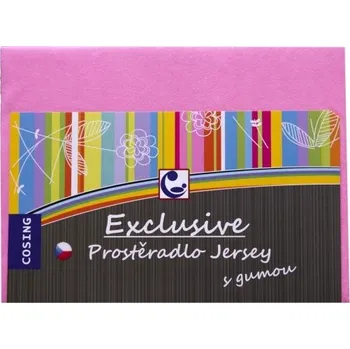 Prostěradlo COSING Jersey prostěradlo 120x60 cm Růžová