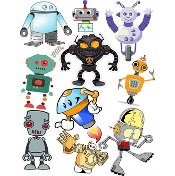 Odstranitelné tetování Smyvatelné tetování pro děti - ROBOTI