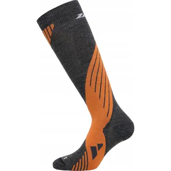 Pánské oblečení Lyžařské Ponožky Zanier Alpine Socks S Šedo-Oranžové