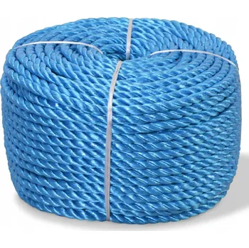 Lany Polypropylenové lano modré 8 mm x 500 m, odolné vůči povětrnostním vlivům