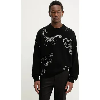 Pánský svetr Vlněný svetr ZADIG&VOLTAIRE pánský, černá barva, KMSW01790 99X, vel. XS/S