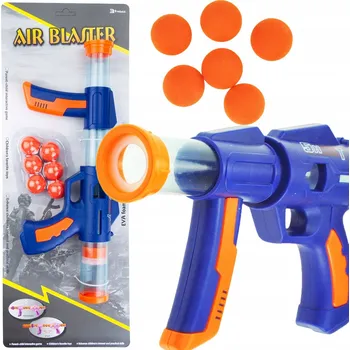 Dětská zbraň PUŠKA NA MĚKKÉ MÍČE, PĚNOVÝ RAKETOMET MÍČKŮ, SADA 6 MÍČKŮ