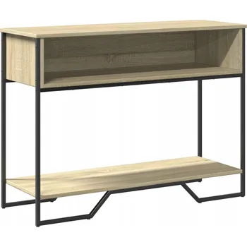 Konferenční stolek Konzolový stolek z dřevotřísky, dub sonoma, 100x35x74,5 cm