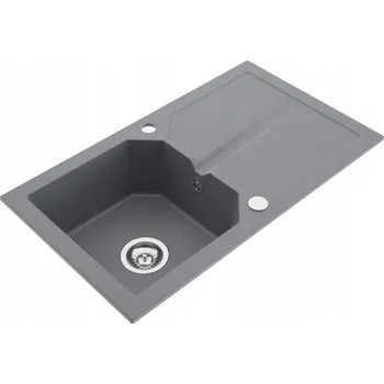 Granitový dřez Jednokomorový granitový dřez Miló Kenzo, šedý
