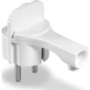 Vrták Plochá úhlová zástrčka Plast-Rol WT-16UP 16 A 230 V bílá